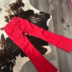 REVICE Red Boot Cut Pants